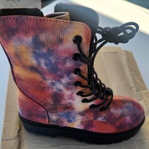 Colorful Tie-Dye Women's Boots